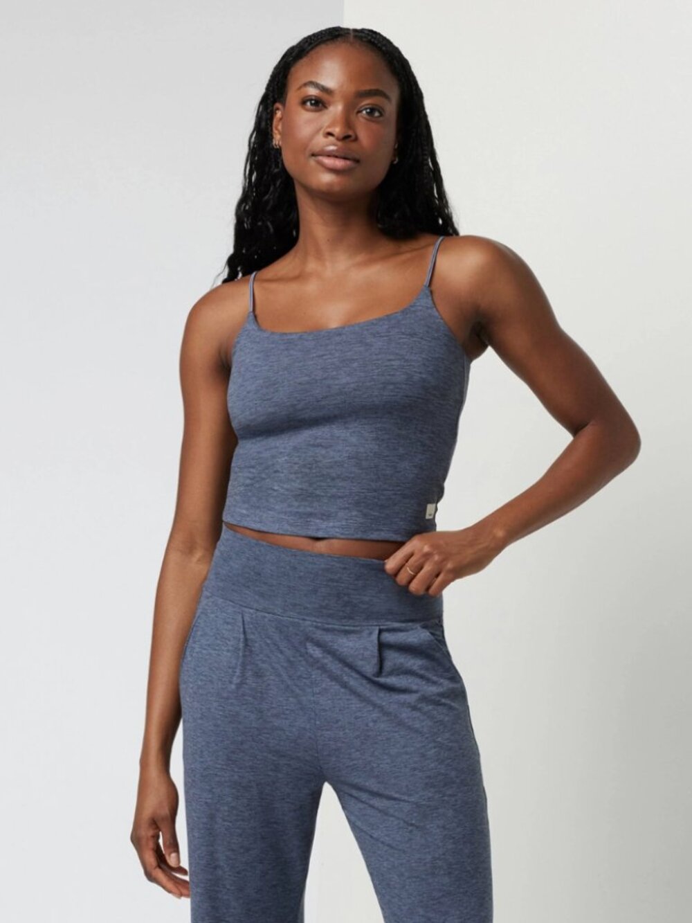 Vuori Lux Cami in blue/gray